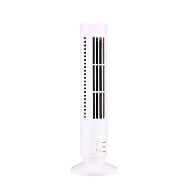 USB Rechargeable Bladeless Tower Fan – Slim & Silent - InspiredGrabs.com